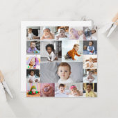 自分だけの19枚の写真コラージュを作成 カード (正面/裏面インサイチュ)