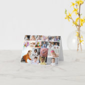 自分だけの19枚の写真コラージュを作成 カード (黄色い花)