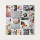 自分だけの19枚の写真コラージュを作成 タペストリー (正面(横))