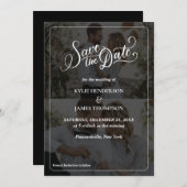 自分だけの2枚の写真で作る コラージュ Save The Date をデザインしよう 招待状 (正面/裏面)