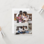 自分だけの2枚の写真の コラージュを作成 カード (正面/裏面インサイチュ)