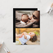 自分だけの2枚の写真の コラージュを作成 カード (正面/裏面インサイチュ)