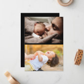 自分だけの2枚の写真の コラージュを作成 ノートカード (正面/裏面インサイチュ)
