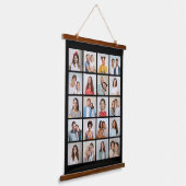 自分だけの20枚のフォトコラージュを作成 吊り下げ型タペストリー (傾斜あり)