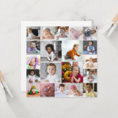 自分だけの20枚の写真コラージュをデザインしよう カード (正面/裏面インサイチュ)