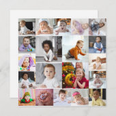 自分だけの20枚の写真コラージュを作成 シーズンカード (正面/裏面)