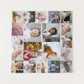 自分だけの20枚の写真コラージュを作成 タペストリー (正面(横))