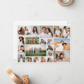 自分だけの20枚の写真コラージュを作成 ノートカード (正面/裏面インサイチュ)
