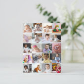 自分だけの20枚の写真コラージュを作成 ポストカード (スタンド正面)