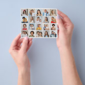 自分だけの20枚写真コラージュ用紙/フライヤーを作成 チラシ (手)