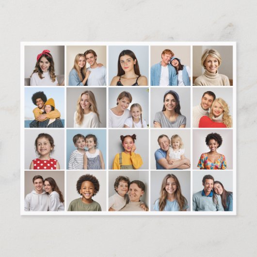 自分だけの20枚写真コラージュ用紙/フライヤーを作成 チラシ (正面)