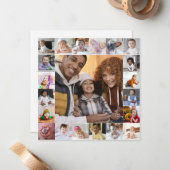 自分だけの21枚の写真コラージュを作成 ノートカード (正面/裏面インサイチュ)