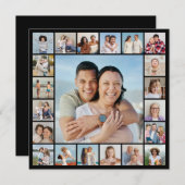 自分だけの21枚の写真コラージュを作成 ノートカード (正面/裏面)