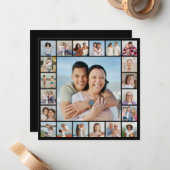 自分だけの21枚の写真コラージュを作成 ノートカード (正面/裏面インサイチュ)