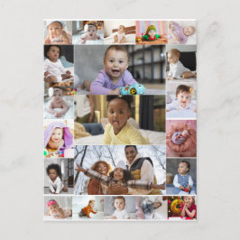 自分だけの21枚の写真コラージュを作成 ポストカード