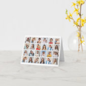 自分だけの24枚の写真コラージュを作成 - 編集可能な色 カード (黄色い花)