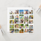 自分だけの25枚の写真を編集できるコラージュを作成 カード (正面/裏面インサイチュ)