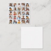 自分だけの25枚の写真コラージュを作成しよう ノートカード (正面/裏面)