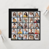 自分だけの25枚の写真コラージュを作成 カード (正面/裏面インサイチュ)