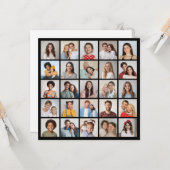 自分だけの25枚の写真コラージュを作成 カード (正面/裏面インサイチュ)