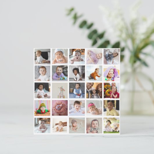 自分だけの25枚の写真コラージュを作成 シーズンカード (スタンド正面)