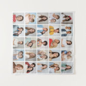 自分だけの25枚の写真コラージュを作成 タペストリー (正面(横))