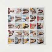 自分だけの25枚の写真コラージュを作成 タペストリー (正面(横))