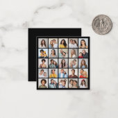 自分だけの25枚の写真コラージュを作成 ノートカード (正面/裏面インサイチュ)