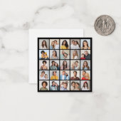 自分だけの25枚の写真コラージュを作成 ノートカード (正面/裏面インサイチュ)
