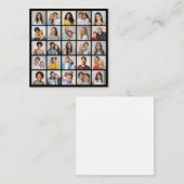 自分だけの25枚の写真コラージュを作成 ノートカード (正面/裏面)