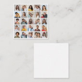 自分だけの25枚の写真コラージュを作成 ノートカード (正面/裏面)