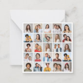 自分だけの25枚の写真コラージュを作成 ノートカード (正面)