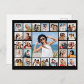 自分だけの27枚の写真コラージュを作成 ポストカード (正面/裏面)