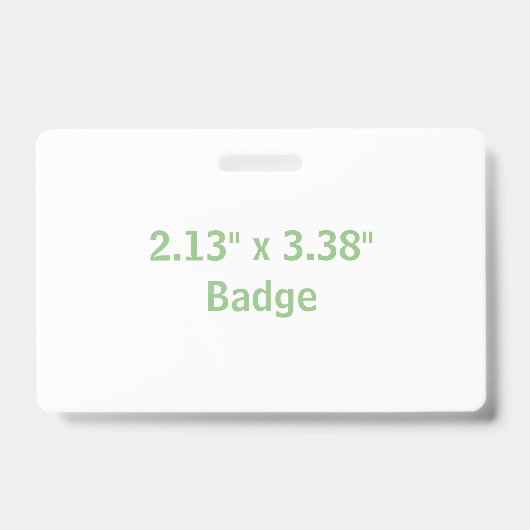 自分だけの2.13" x 3.38"を作成 バッジ (正面)