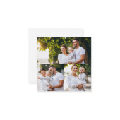 自分だけの3枚の写真の コラージュを作成 ノートカード (正面/裏面インサイチュ)