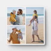 自分だけの3枚の写真コラージュを作成 フォトプラーク (正面)