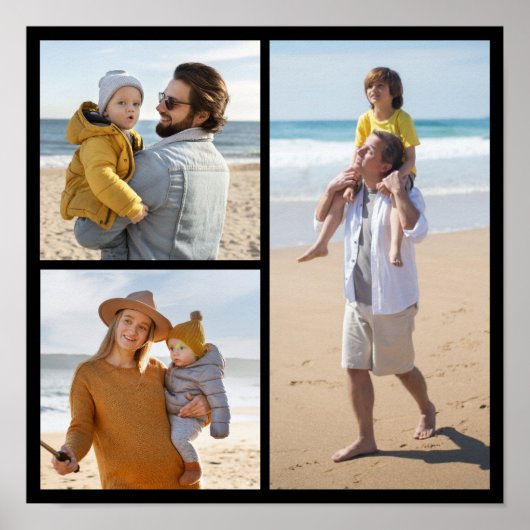 自分だけの3枚の写真コラージュを作成 ポスター (正面)