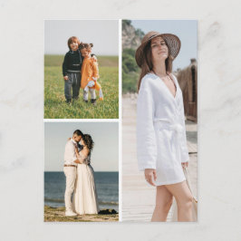 自分だけの3枚の写真コラージュを作成 ポストカード