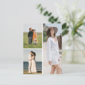 自分だけの3枚の写真コラージュを作成 ポストカード (スタンド正面)