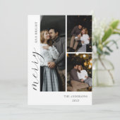 自分だけの3枚の写真コラージュグリーティングカードを作成 シーズンカード (スタンド正面)