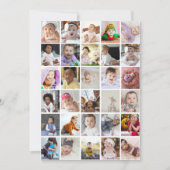 自分だけの30枚の写真コラージュを作成 シーズンカード (正面)