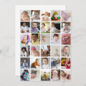 自分だけの30枚の写真コラージュを作成 シーズンカード (正面/裏面)