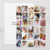 自分だけの30枚の写真コラージュを作成 ノートカード (正面/裏面)