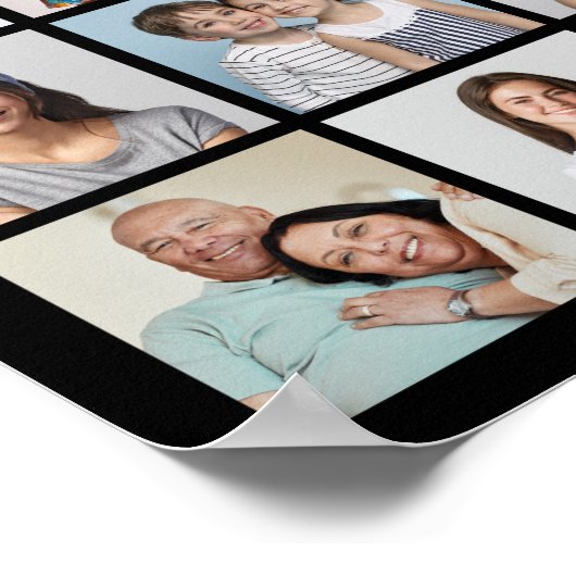 自分だけの32枚の写真コラージュを作成 ポスター (角)