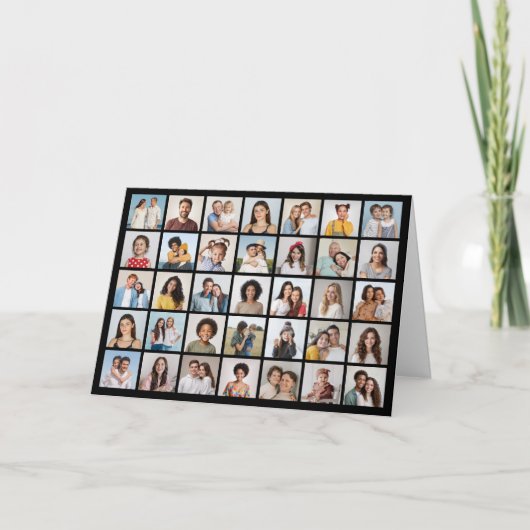 自分だけの35枚のフォトコラージュを作成 カード (正面)
