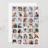 自分だけの35枚の写真コラージュを作成 ノートカード (正面/裏面)