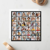 自分だけの36枚のフォトコラージュを作成 ノートカード (正面/裏面インサイチュ)