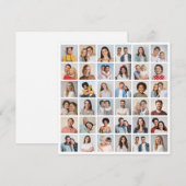 自分だけの36枚の写真コラージュを作成 ノートカード (正面/裏面)