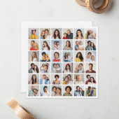 自分だけの36枚の写真コラージュを作成 ノートカード (正面/裏面インサイチュ)