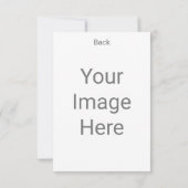 自分だけの3.5" x 5" フロントとバックを作成 出欠カード (裏面)